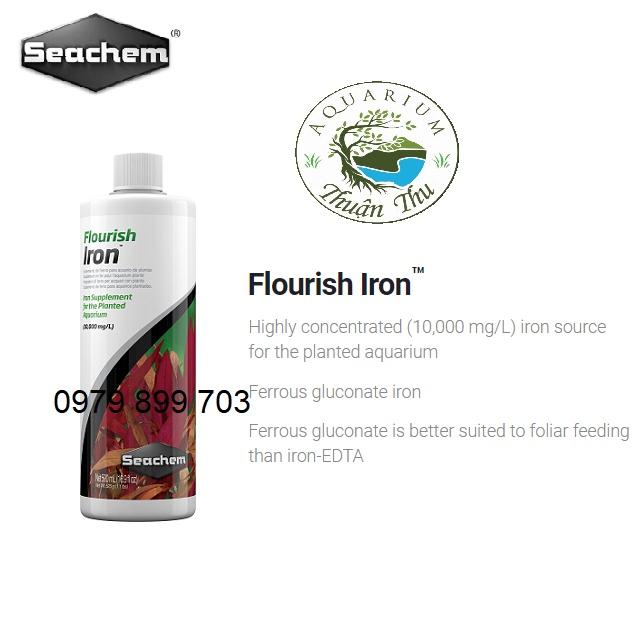 Seachem Flourish Iron 250ml - bổ xung sắt cho hồ thủy sinh cao cấp của Mỹ
