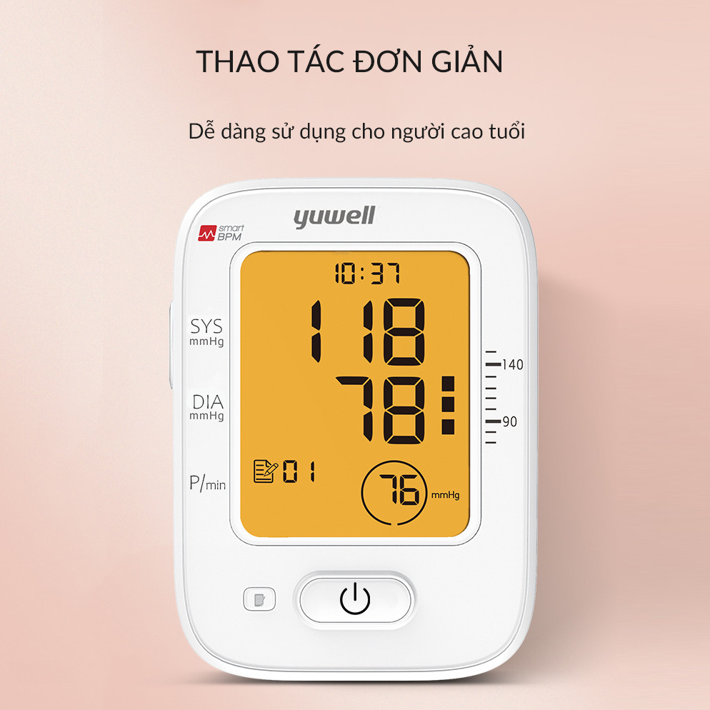 [Giọng nói Tiếng Việt] Máy đo huyết áp điện tử bắp tay YUWELL 620B