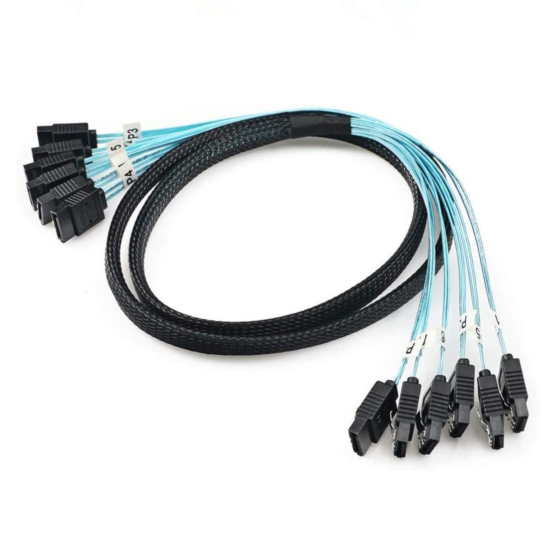 4/6 PCS/Đặt SATA thành cáp SATA 6 Cổng/Set Date Cáp SATA 7 PIN TO SATA 7 PIN SAS Cáp 6Gbps HDD Cáp cho máy chủ