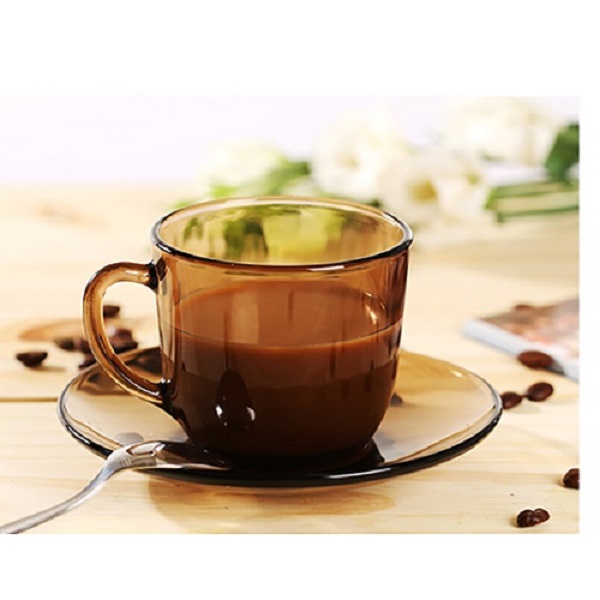 Bộ 6 tách D4014C Duralex - Lys Nâu khói Creole 220ml Thủy tinh cường lực cao cấp Pháp