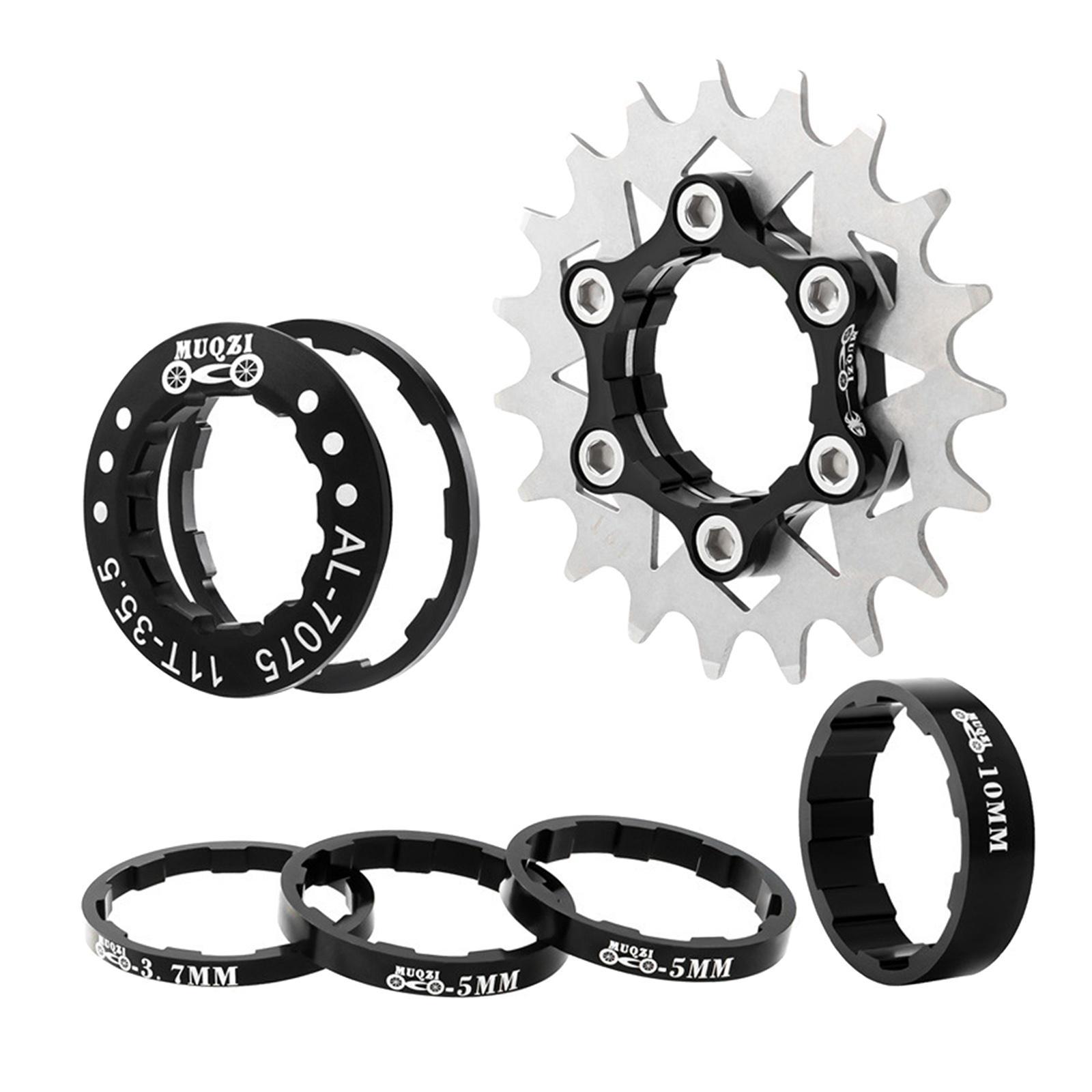 Bike 19T Single Speed Cassette Spacers Freewheel Hub Accessories
