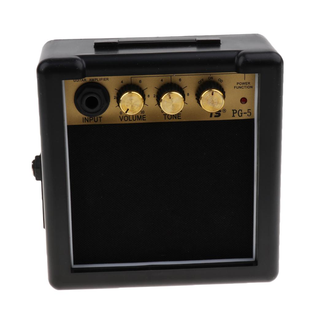 Sunnimix 5 Watt 9V Mini Điện Acoustic Guitar Thực Hành AMP Cho Solo Performance120x120x60mm