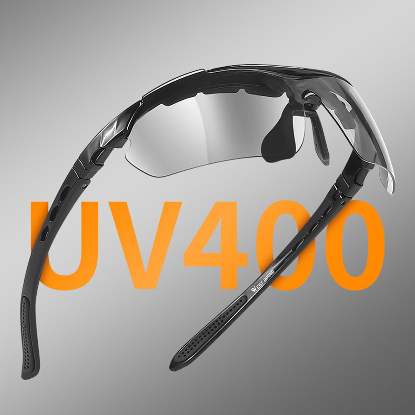Photochromic Cycling Glasses Discoloration Bike Goggles Sports Eyewear