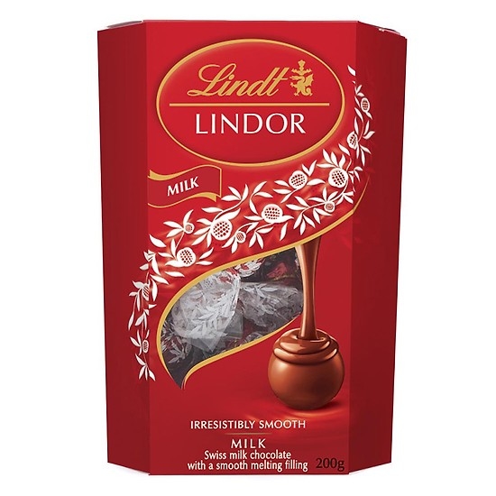 Socola Lindt Lindor hộp trụ Nhập Khẩu Thụy Sỹ 200g