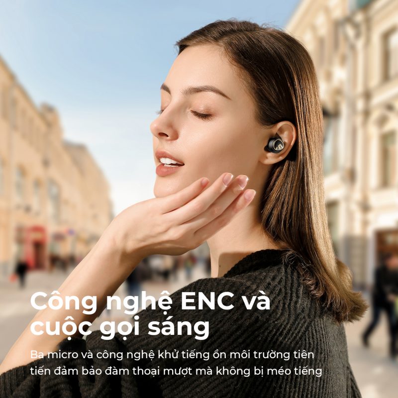 Tai nghe Bluetooth SoundPEATS Mini Pro HS Công nghệ âm thanh độ phân giải cao và LDAC - Hàng Chính Hãng