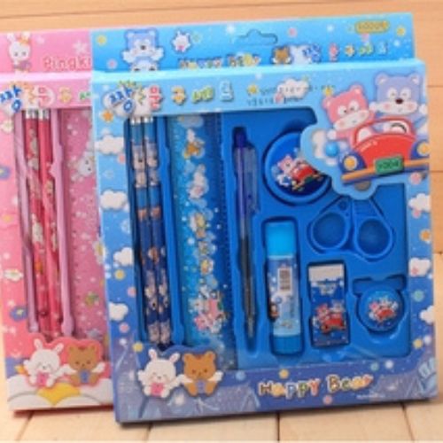 Đồ dùng học tập, bộ dụng cụ học tập gồm combo 9 món cute dễ thương cho các bé