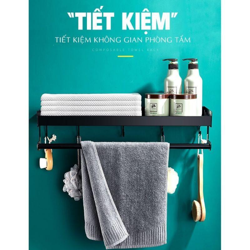 Kệ Nhà Tắm Đa Năng Dán Tường Tiện Dụng, Sơn Tĩnh Điện Cao Cấp