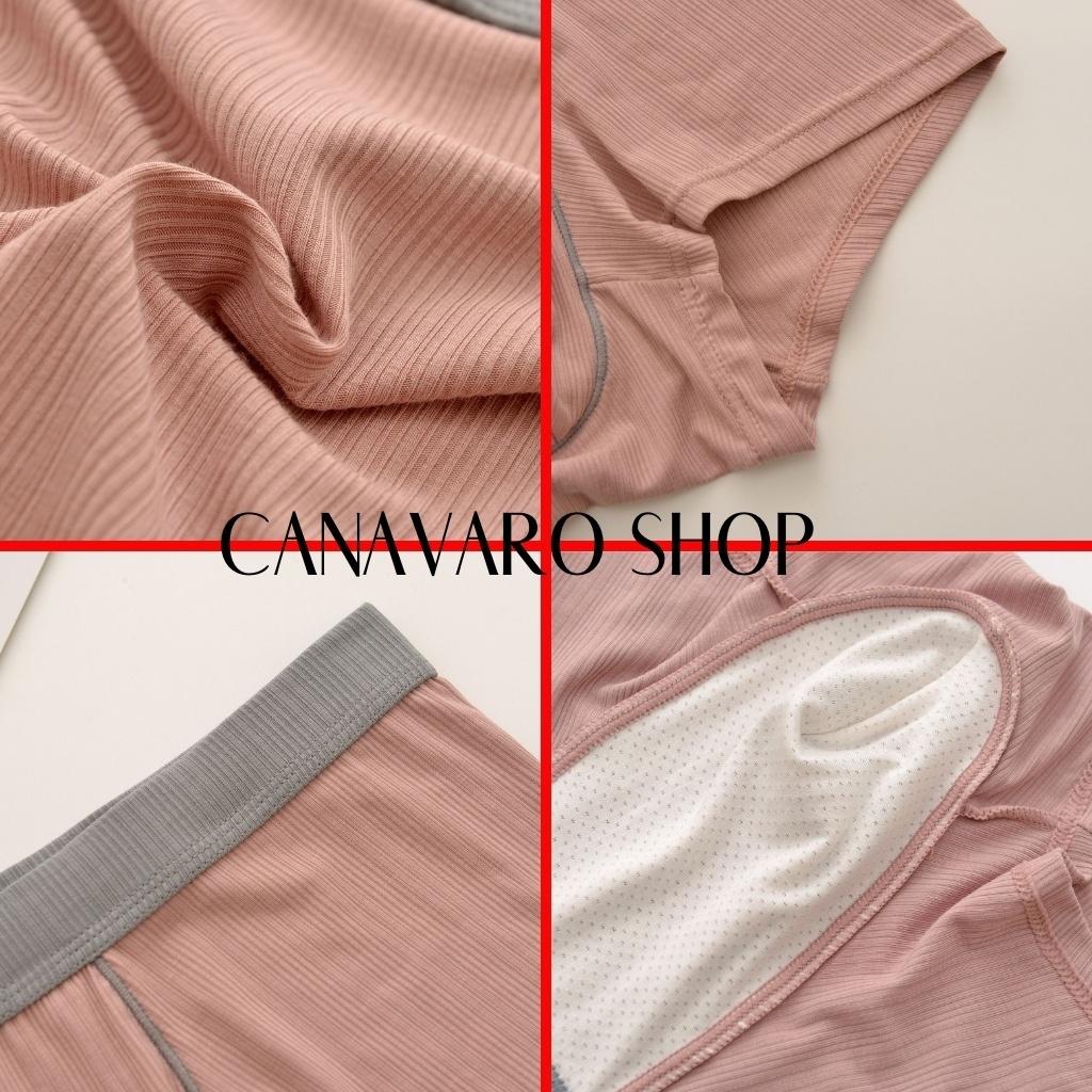 Quần lót nam boxer thun lạnh cao cấp, Quần sịp nam đùi cao cấp, co giãn đa chiều, thoáng khí, mềm mịn CANAVARO SHOP CN38