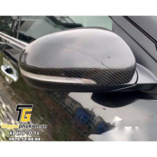 Bộ ốp gương chiếu hậu Hyundai Tucson 2022 vân Carbon cao cấp