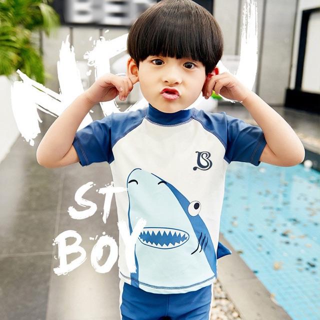 SET BƠI KÈM NÓN BÉ TRAI BABYSHARK XANH