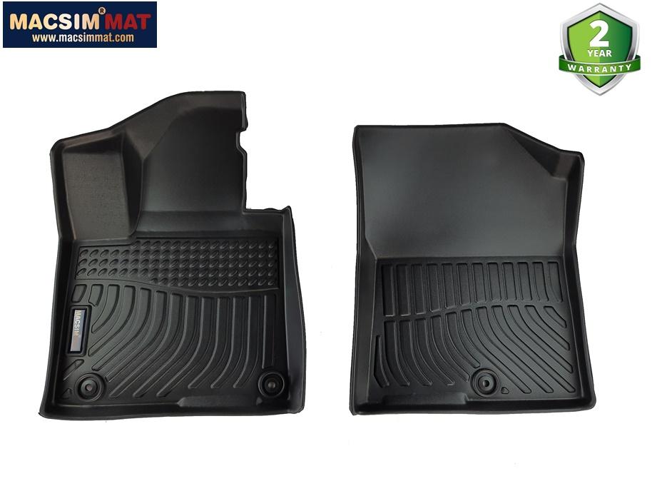 Thảm lót sàn xe Kia Sorento 2021- Nhãn hiệu Macsim chất liệu nhựa TPV cao cấp màu đen