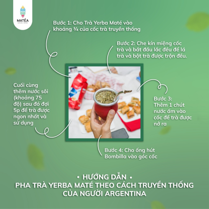 [COMBO] Trà Yerba Maté Taragui Energia - Vị Tăng Lực + Bình thủy tinh + Tặng 1 kẹp trà + 10 túi lọc trà tái sử dụng