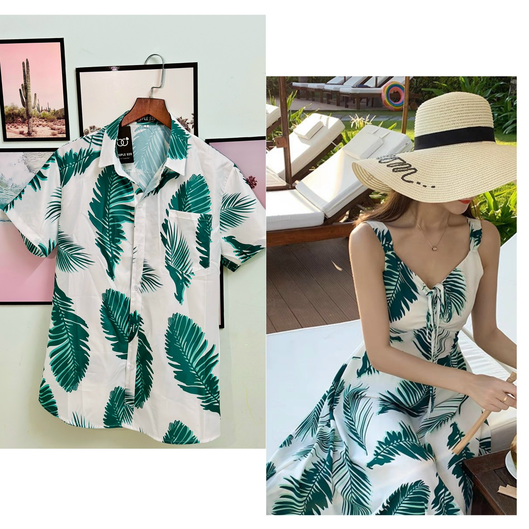 Set đồ đôi họa tiết sắc nét Couple Tina 1 - AV010