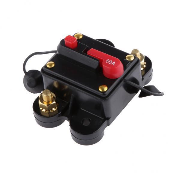 5xManual Reset Circuit Breaker 12v/24v Car Auto Boat Audio Fuse Holder 60A 02
