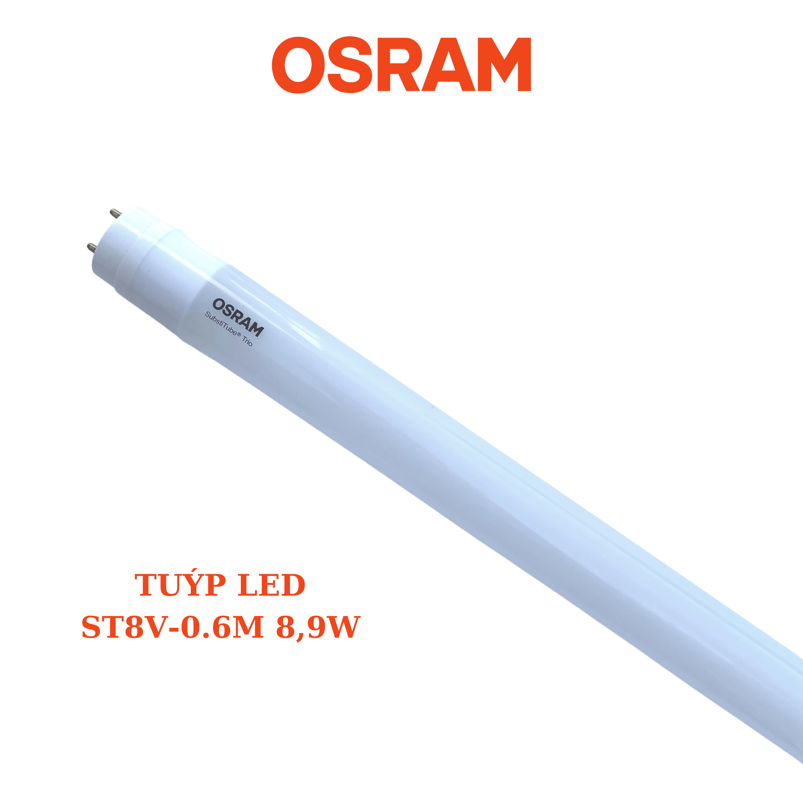 Đèn Tuýp Led T8 OSRAM ST8V 0.6m 8.9W Siêu sáng , Tiết kiệm điện, Tuổi thọ đến 30.000 giờ - Bảo Hành 2 năm