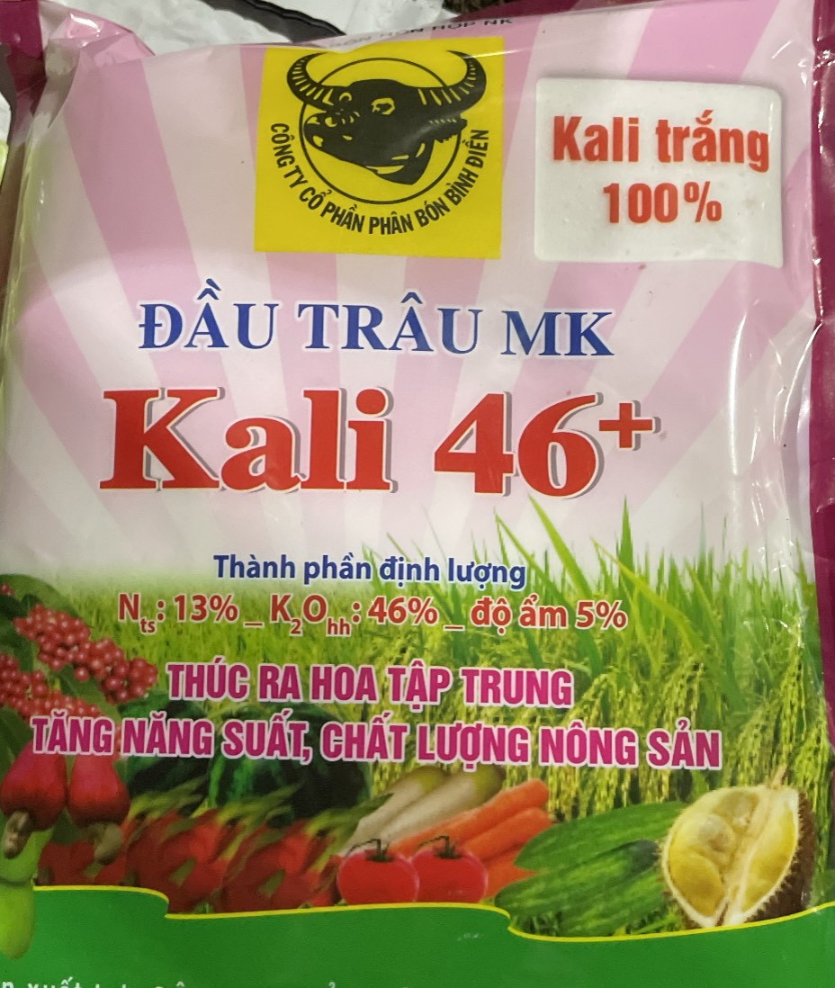 Phân bón lá đầu trâu kali Trắng 46 gói 1Kg