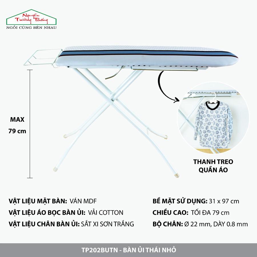 Bàn để ủi cầu là quần áo kiểu đứng Jolly 30x97cm Thái Nhỏ Nguyễn Trường Thắng - Ironing board 30x97cm with locker