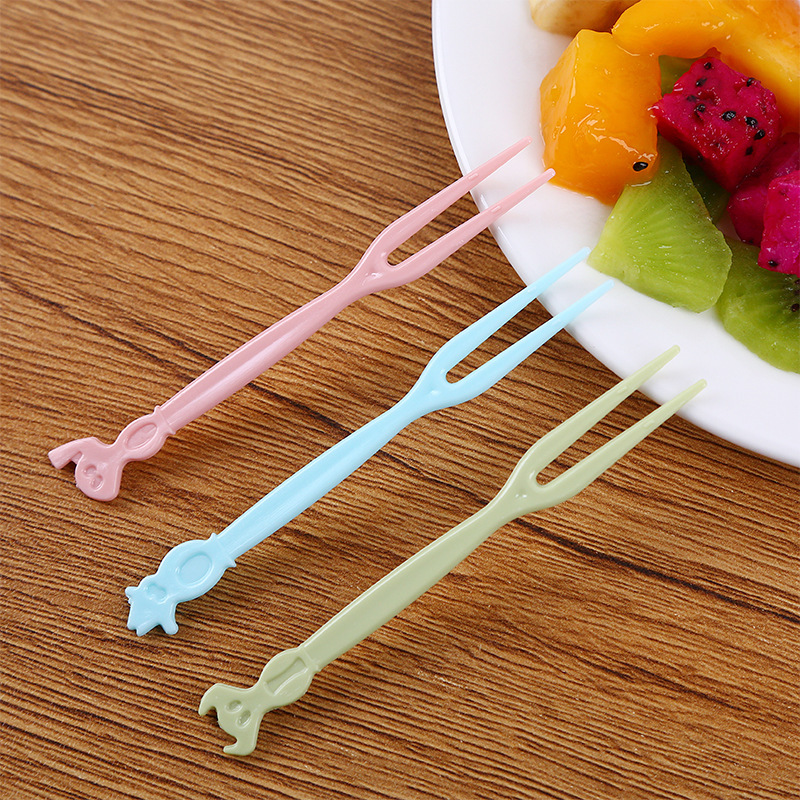 Hộp 50 Nĩa Nhựa Ghim Trái Cây, Rau Câu Tiện Lợi