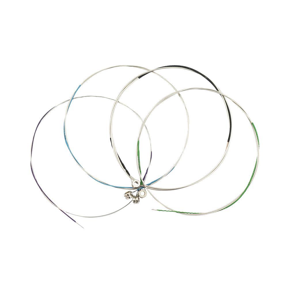 Durable 4 Pieces Cupronickel Strings Set with 1 Piece Plastic Pitch Pipe E/A/D/G for Violin Accessory