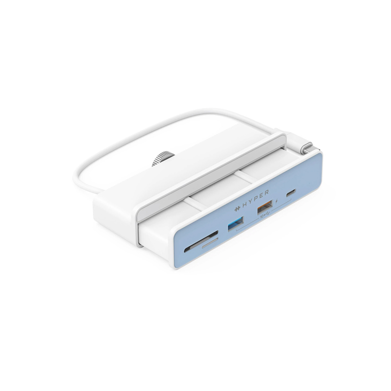 Cổng chuyển chuyên dụng dành cho iMac 24″ HYPERDRIVE 6 in 1 USB-C HUB - HD34A8 kèm 7 miếng dán theo màu iMac 24″ - Hàng Chính Hãng