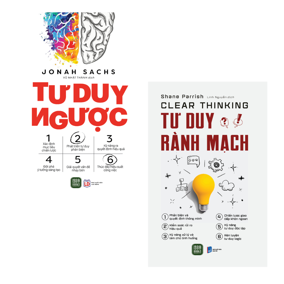 Combo 2 Cuốn Tư Duy Và Phát Triển Bản Thân Hay-Tư Duy Rành Mạch+Tư Duy Ngược