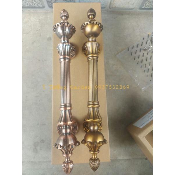 Tay nắm gỗ cổ điển màu xanh ngọc lục bảo