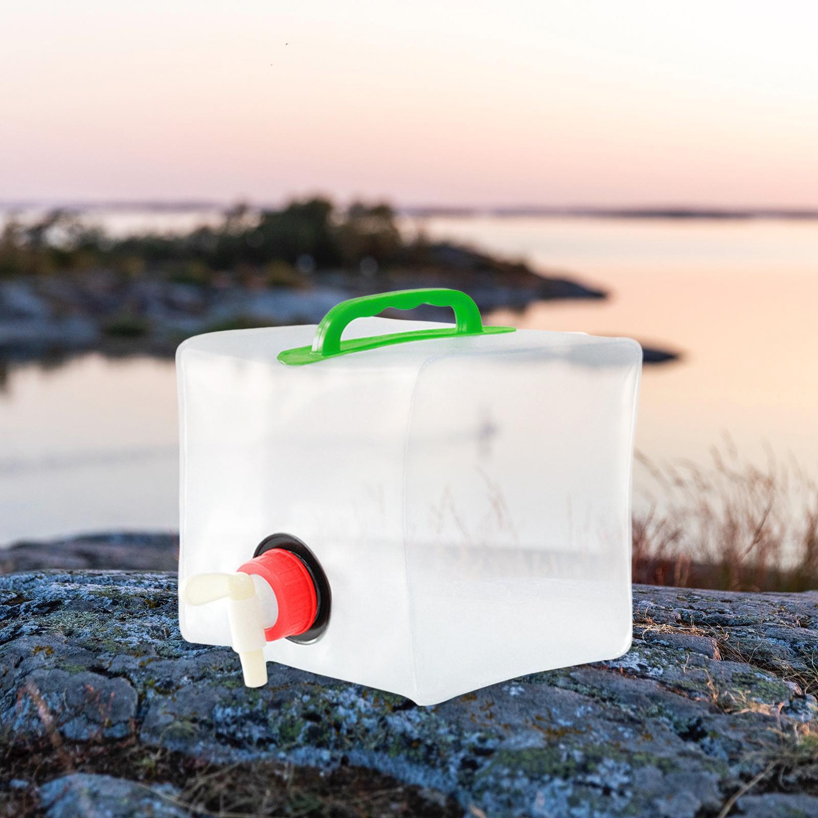 Collapsible Water Container Bag Water Bottle Carrier Equipment Water Bucket Water Tank Water Storage Jug for Backpack, Picnic, Hiking, Survival
