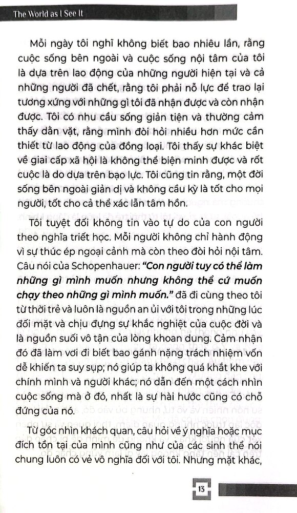 The World As I See It - Albert Einstein (HNB)