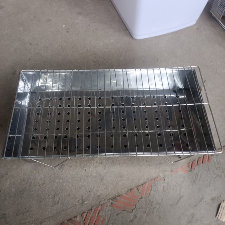 Bếp nướng than hoa ngoài trời loại lớn có chân kèm vỉ nướng cao cấp