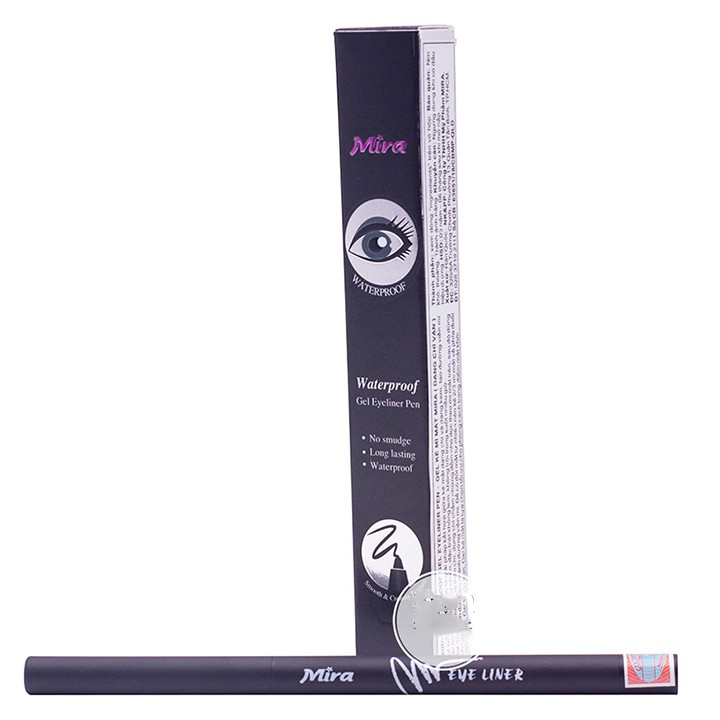 Gel kẻ mí mắt không lem không trôi Mira Eyeliner Pen tặng kèm móc khóa