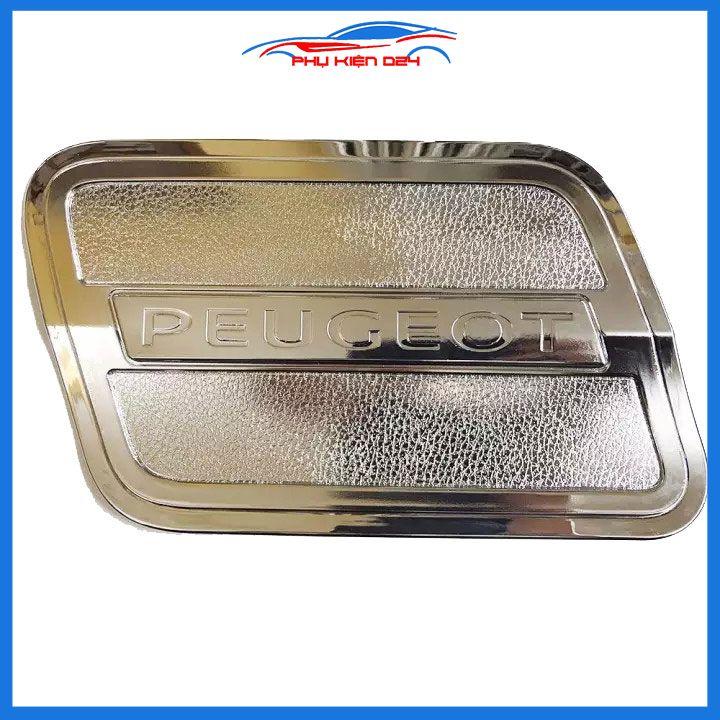 Ốp nắp bình xăng Peugeot 3008 mạ crom chống trầy trang trí ô tô
