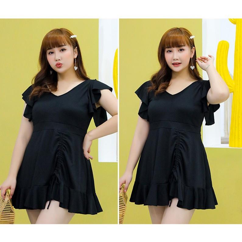 Bikini Bộ Đồ Bơi Nữ Bigsize Dạng Váy Kín Đáo Cho Người Béo Mập