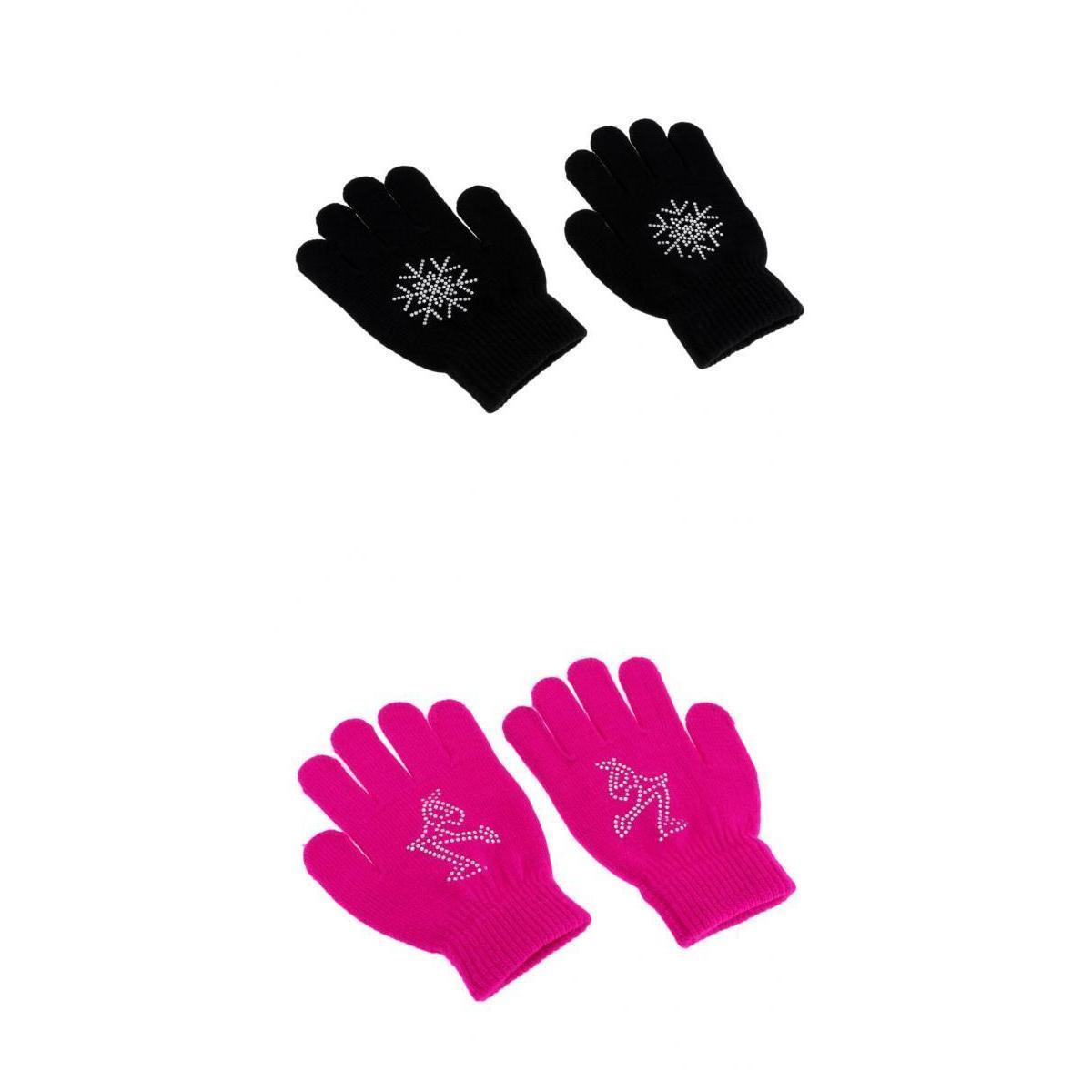 2-Pair  Skating Gloves Stretch Gloves Outdoor