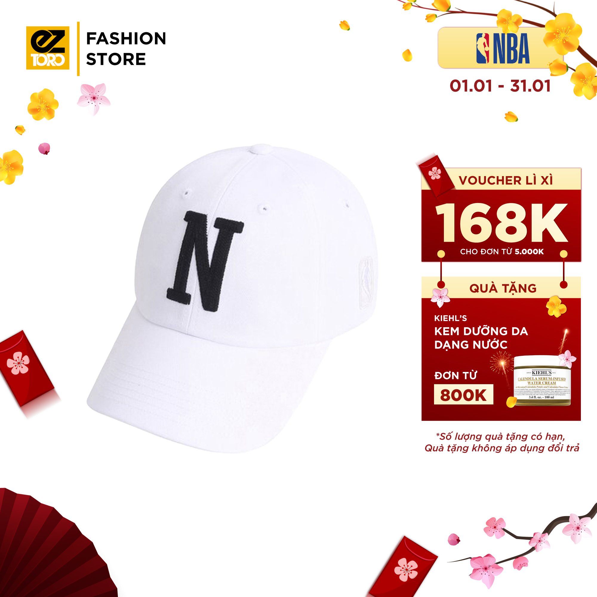 Mũ NBA CLE Initials Embroidery SOFT CURVED CAP - Nón lưỡi trai thời trang cho nam, nữ, unisex