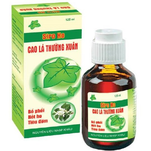 Siro Ho Cao Lá Thường Xuân Chai 125ml - Hỗ Trợ Giảm Ho, Bổ Phế, Giảm Đờm, Nguyên Liệu Nhập Khẩu Từ Pháp