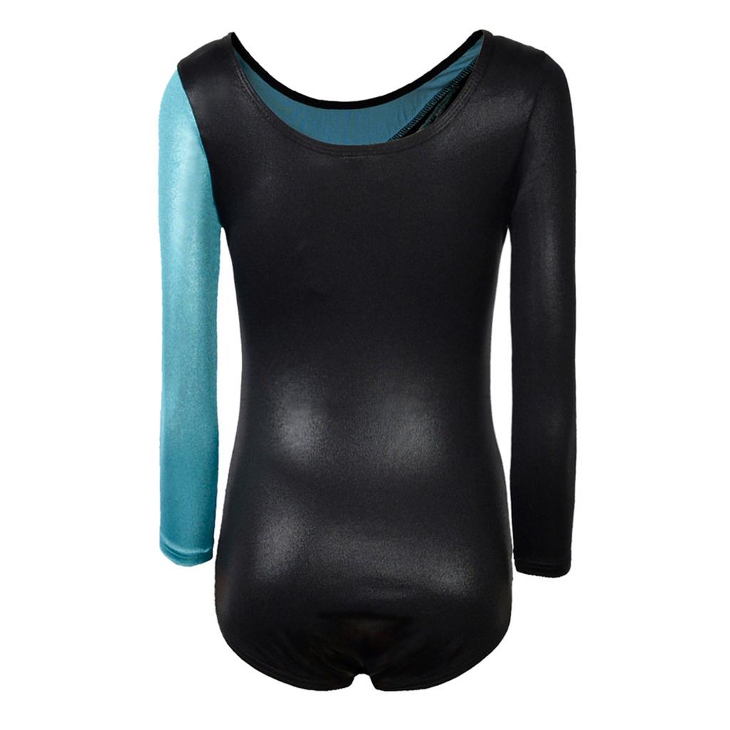 Kid Girl Leotard Ballet Dance Costume Long Sleeve Bodysuit Unitard Dancewear