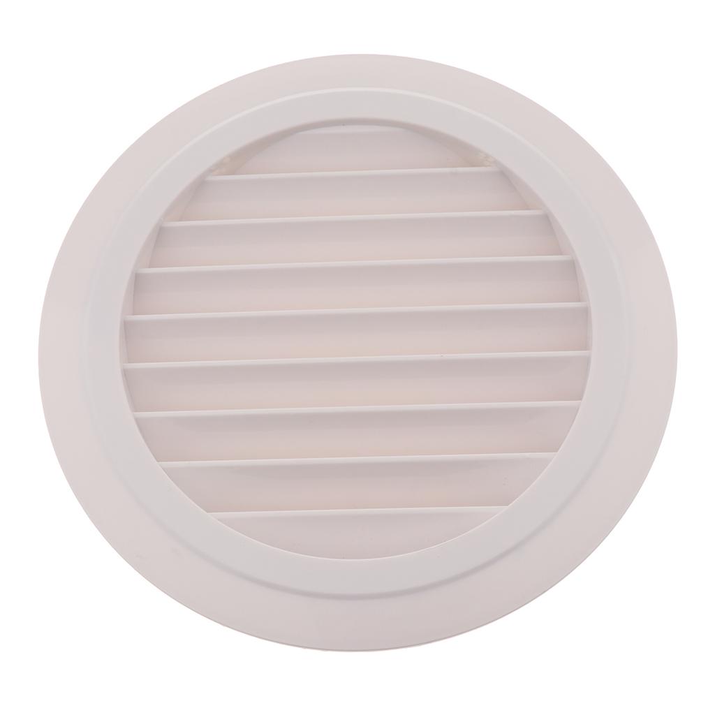 White ABS Air Vent Grille Round Ducting Ventilation Cover Wall Grilles DN200