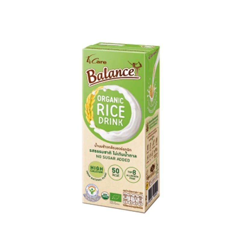 Sữa gạo hữu cơ không đường 4CARE BALANCE ORGANINC 180ml