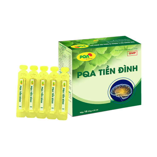 Tiền Đình PQA Hỗ Trợ Tăng Cường Tuần Hoàn Máu Não, Tai Biến, Các Triệu Chứng Sau Tai Biến Hộp 10 Ống