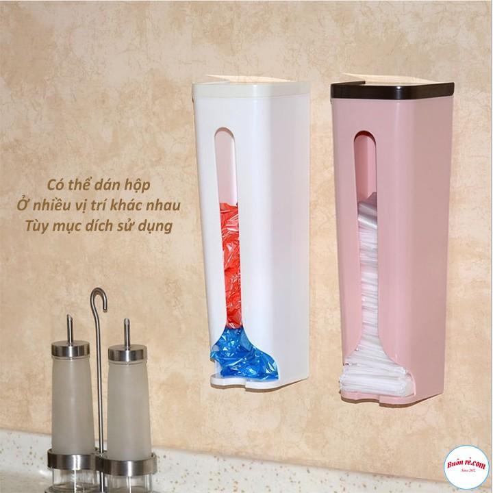 Hộp Đựng Túi Nilon Dạng Rút Dán Tường Tiện Lợi
