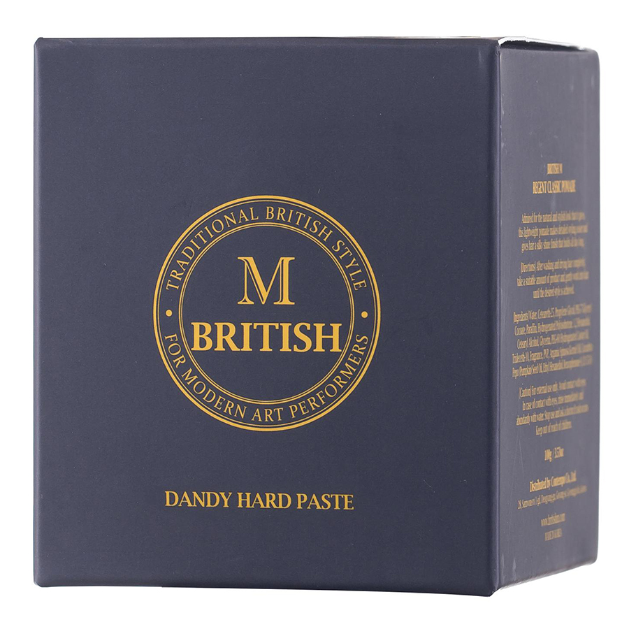 Sáp vuốt tóc cao cấp BRITISH M Dandy Hard Paste 100gr