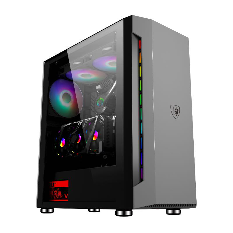 VỎ MÁY TÍNH , THÙNG CASE MÁY TÍNH SAHARA 501,M-ATX,ATX,MICRO ATX Mặt hông giả kính - Hàng nhập khẩu