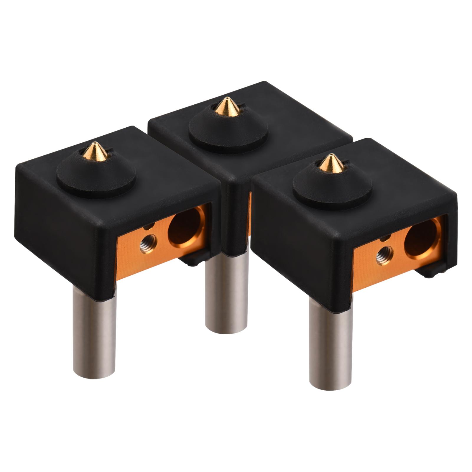 Hotend Silicone Sock Heater Block Extruder Nozzle Throat Set with 0.4mm Nozzle Protective Silicone Cover Case