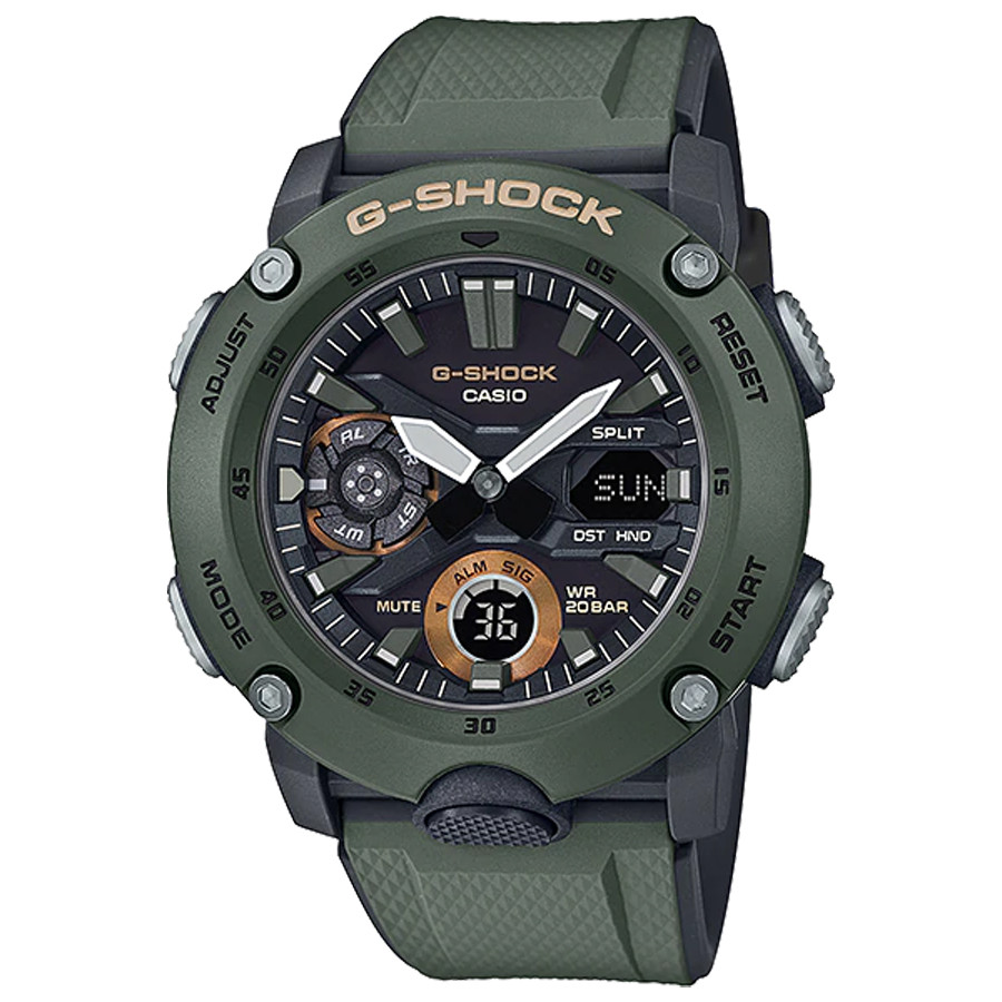 Đồng hồ nam dây nhựa Casio G-Shock chính hãng GA-2000-3ADR