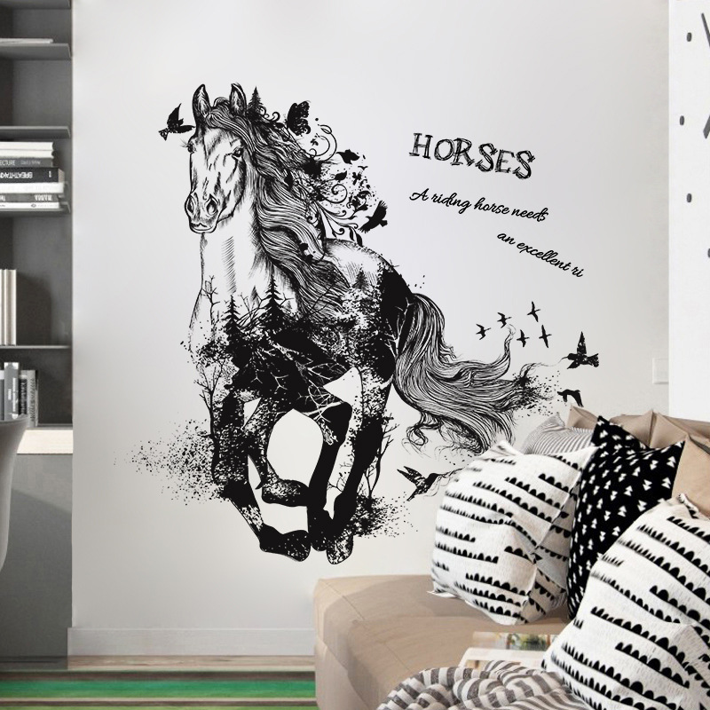 Decal dán tường Horse XL8346