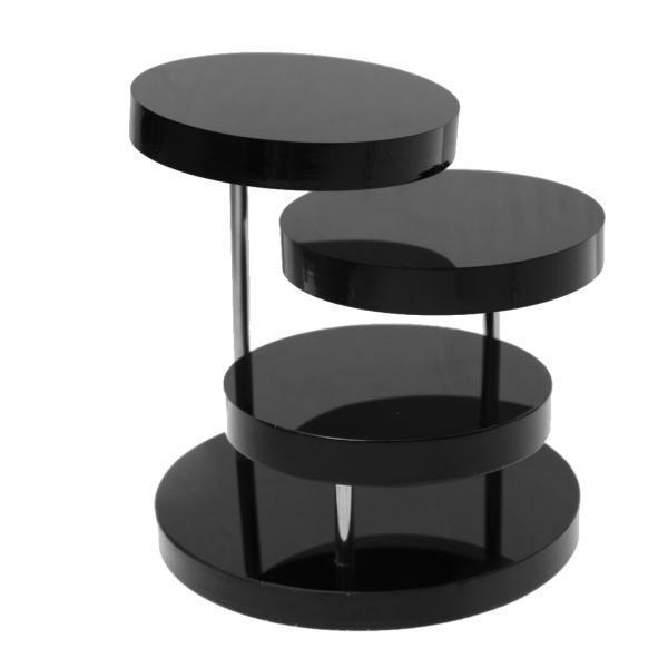 2x3-Tier Round Rotating Jewelry Retail Display Holder Stand Organizer Rack #1