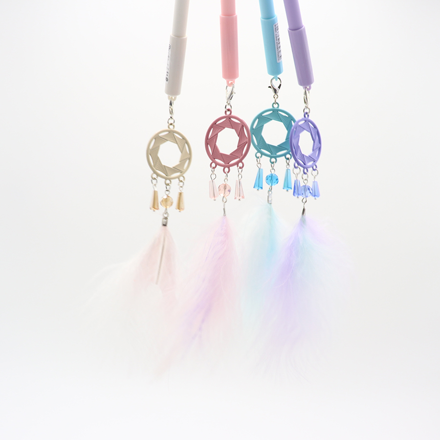 Bút gel phong thuỷ Dream Catcher lông vũ cao cấp