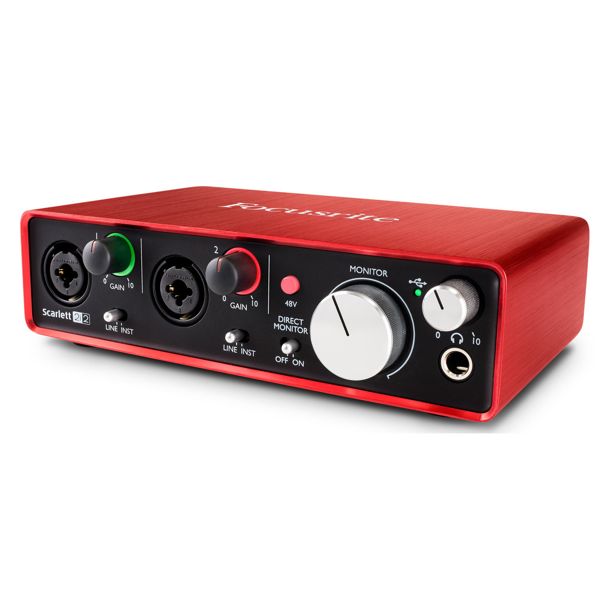 Focusrite Scarlett 2i2 Gen 2 - Sound card thu âm 2 in, 2 out - Hàng Nhập Khẩu