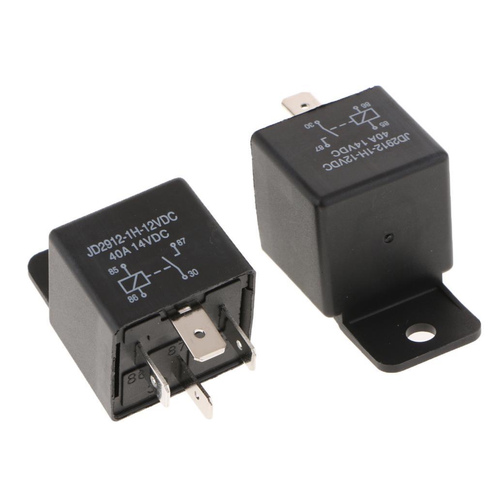2Pcs Car Automotive Truck 12 DC 40A AMP Relay 4Pin Waterproof