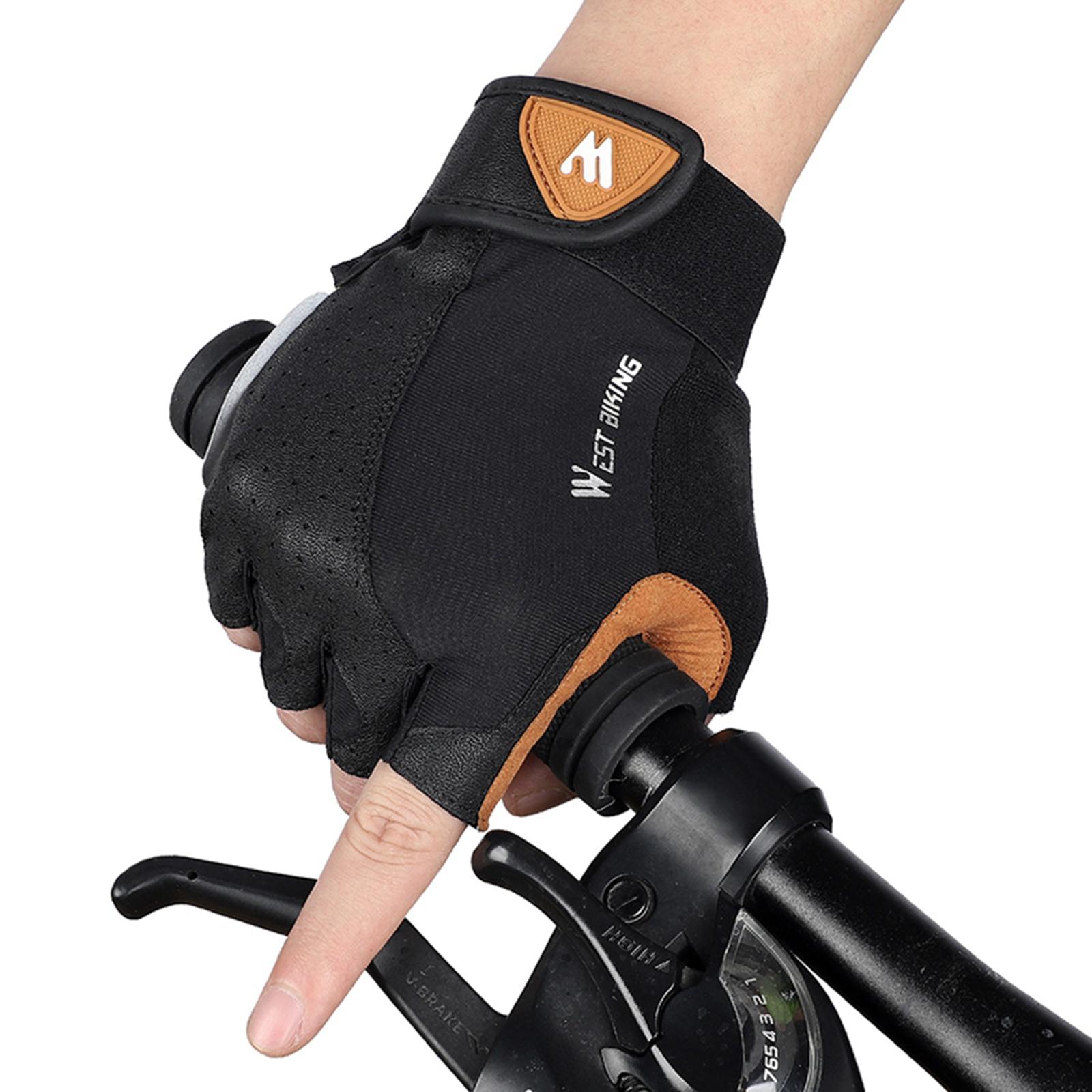 Sports Cycling Gloves Bike Half Finger Gloves 16.7x9.2cm
